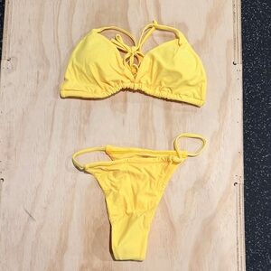Source Unknown Yellow Bikini Set